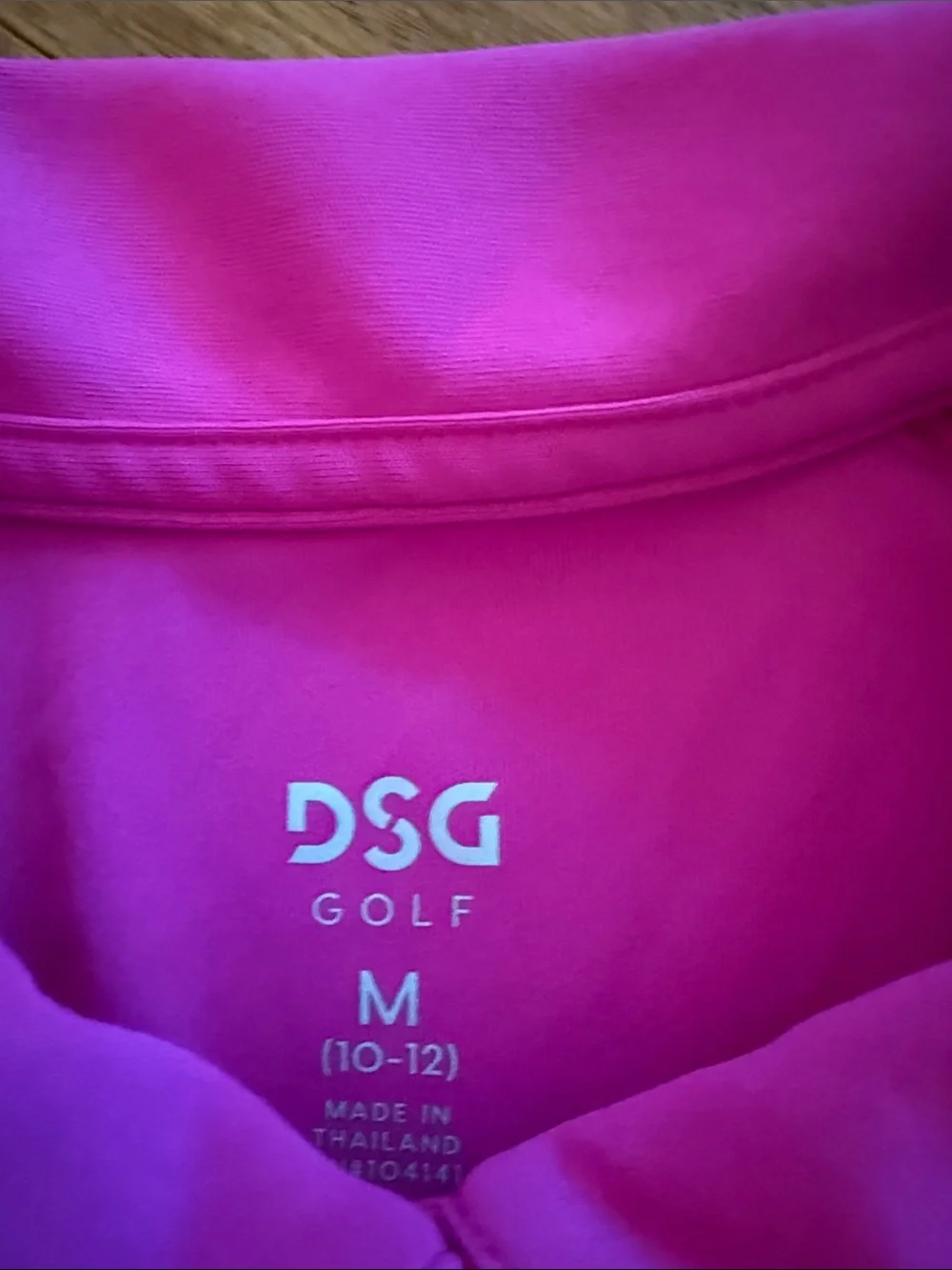 DSG GIRLS GOLF outfit medium polo and skirt and large 1/4 zip NWT